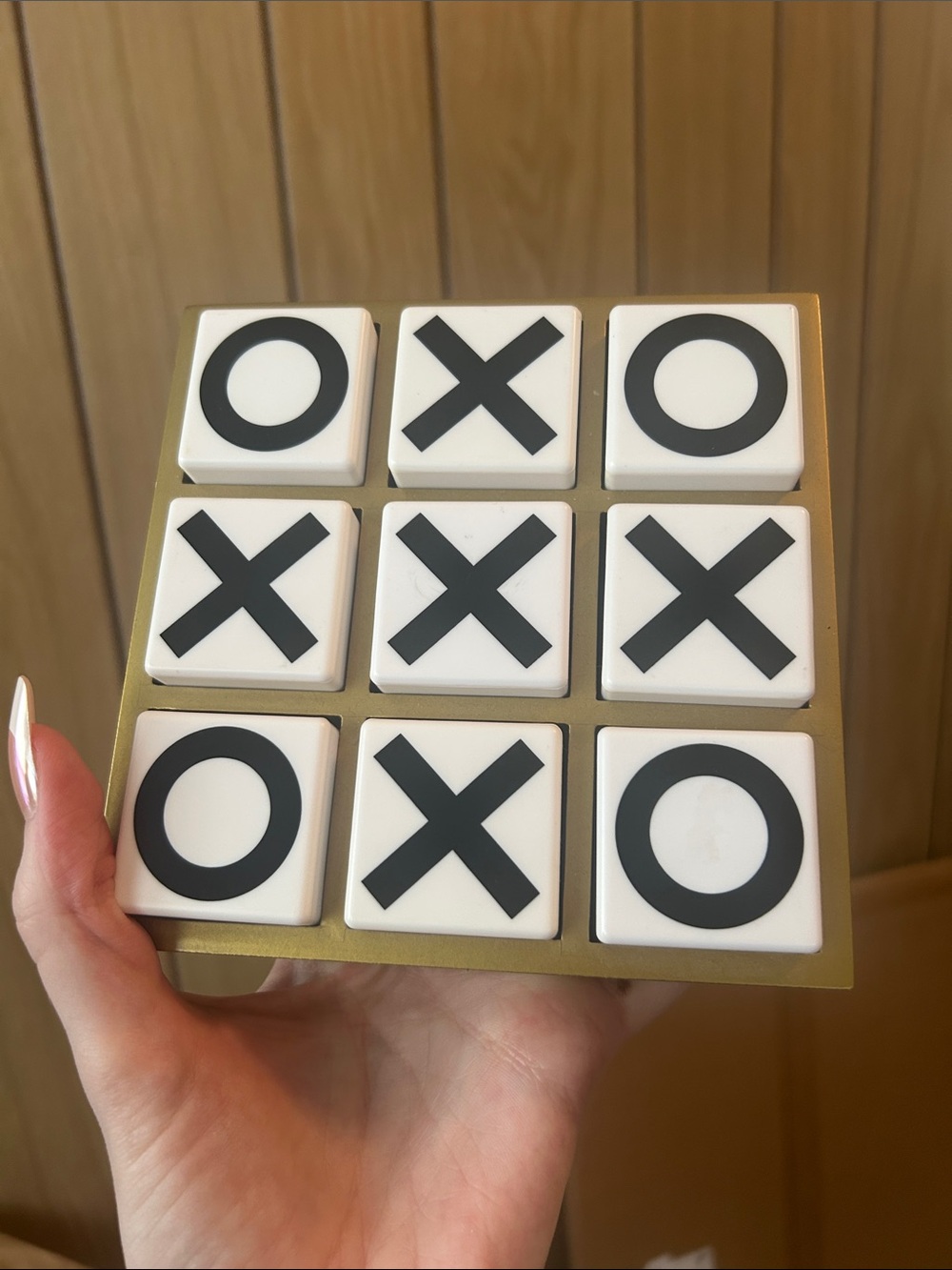 Tic tac toe game/decor piece